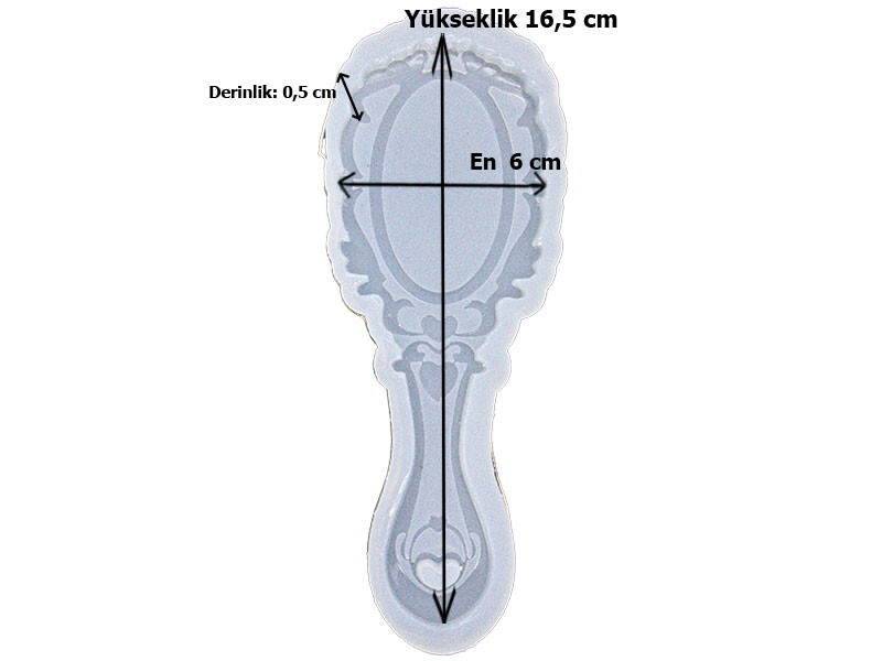Retro El Aynası Epoksi Kalıbı EPK-776 - 2