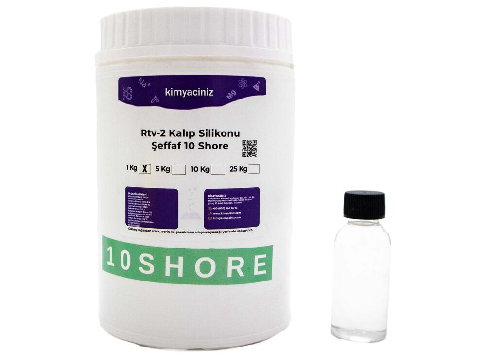 Rtv-2 Kalıp Silikonu Şeffaf 10 Shore 1 KG - 1
