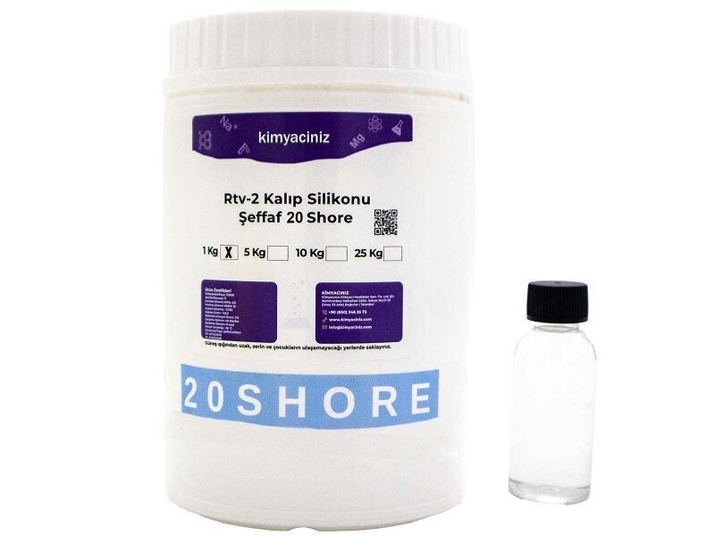 Rtv-2 Kalıp Silikonu Şeffaf 20 Shore 1 KG - Diğer