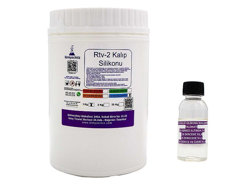 Rtv-2 Kalıp Silikonu Şeffaf 20 Shore 1 KG - Diğer