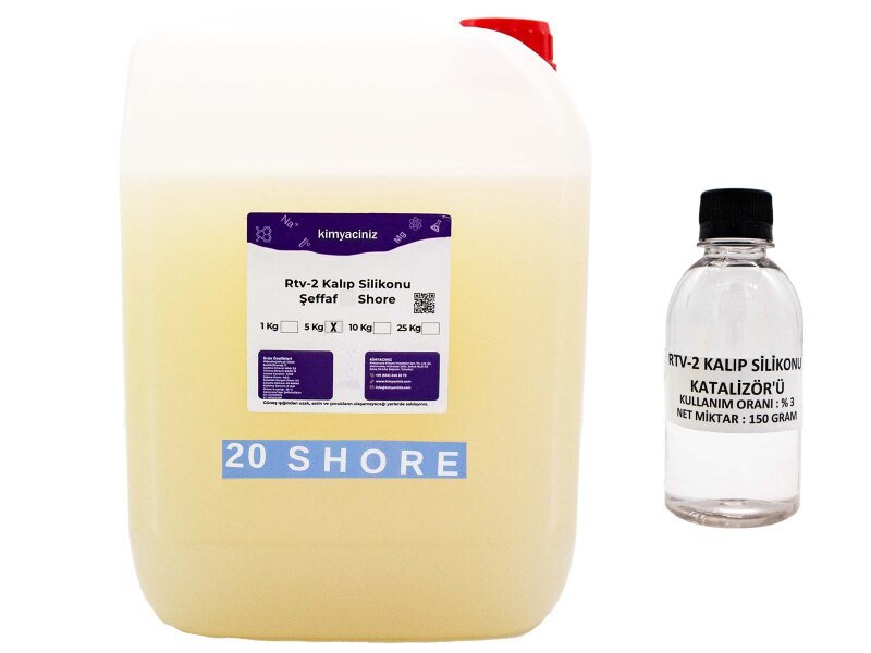 Rtv-2 Kalıp Silikonu Şeffaf 20 Shore 5 KG - Diğer