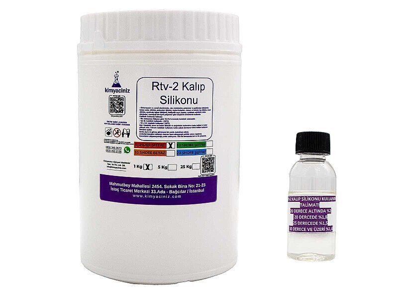 Rtv-2 Kalıp Silikonu Şeffaf 5 Shore 1 KG - Diğer
