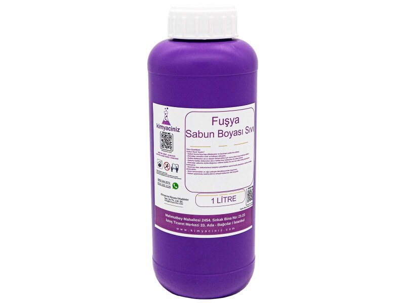 Fuşya Sabun Boyası - Sıvı 1 LT - Kimyacınız