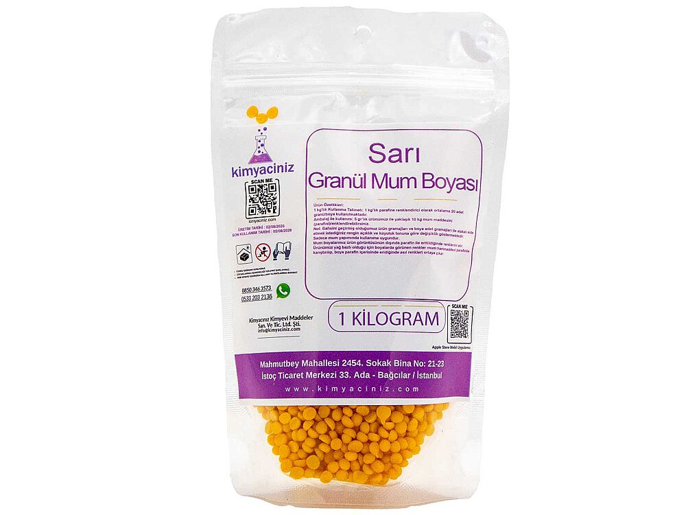 Sarı Granül Mum Boyası 1 KG - 1