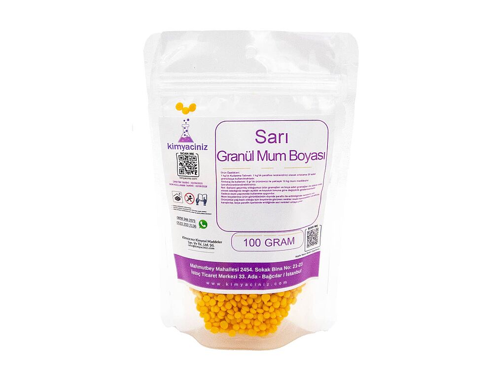 Sarı Granül Mum Boyası 100 GR - 1