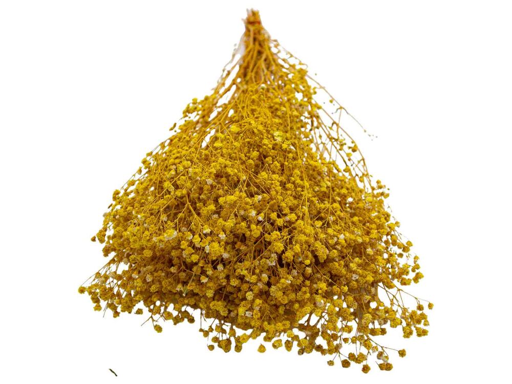 Sarı Şoklanmış Cipso - Kuru Çiçek Demeti - 3