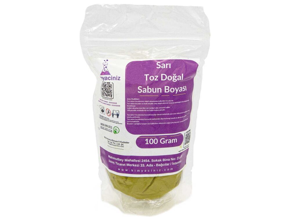 Sarı Toz Doğal Sabun Boyası 1 KG - 1