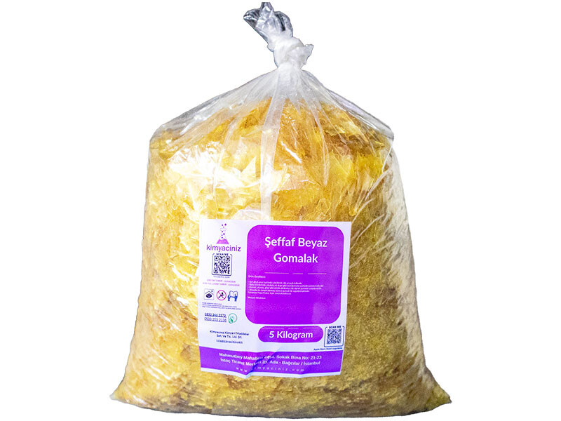 Şeffaf Beyaz Gomalak 5 KG - Kimyacınız