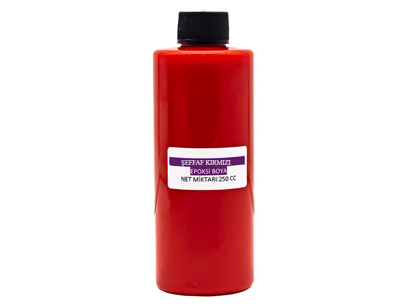 Şeffaf Kirmizi Epoksi Boya 250 CC - 1