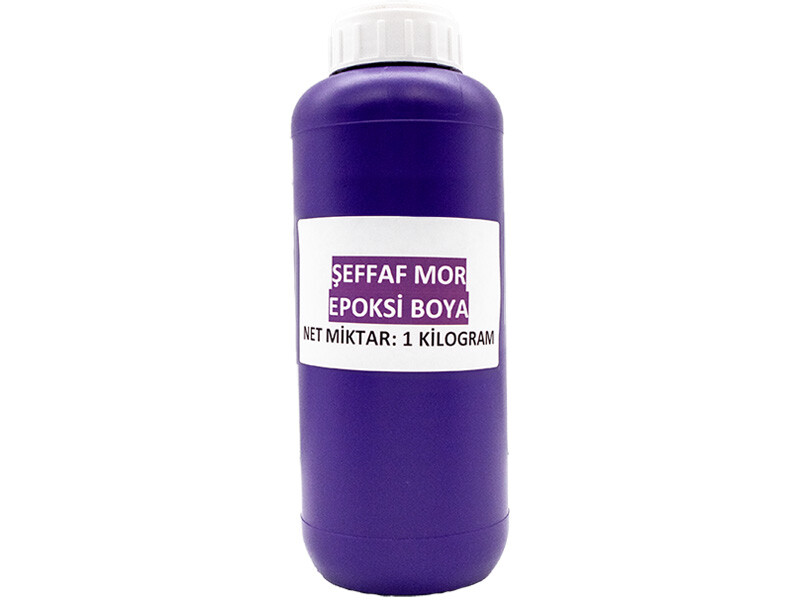 Şeffaf Mor Epoksi Boya 1 KG - Kimyacınız