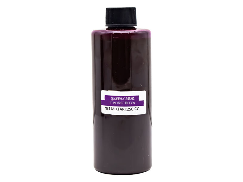Şeffaf Mor Epoksi Boya 250 CC - Kimyacınız
