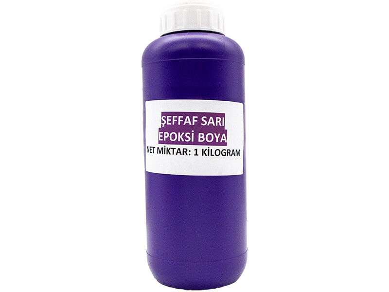 Şeffaf Sarı Epoksi Boya 1 KG - Kimyacınız