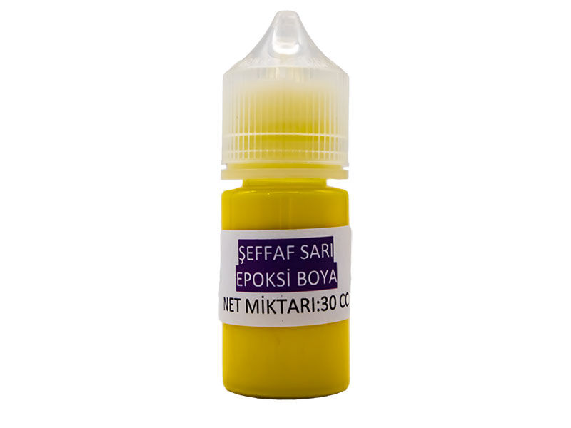 Şeffaf Sari Epoksi Boya 30 CC - 1