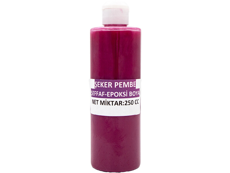 Şeffaf Şeker Pembe Epoksi Boya 250 CC - Kimyacınız
