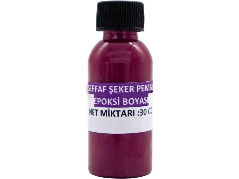 Şeffaf Şeker Pembe Epoksi Boya 30 CC - 1