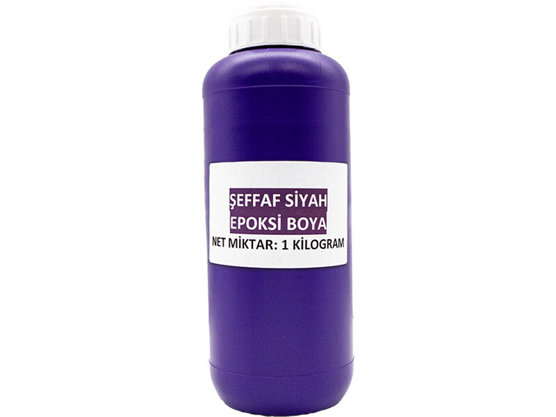 Şeffaf Siyah Epoksi Boya 1 KG - Kimyacınız