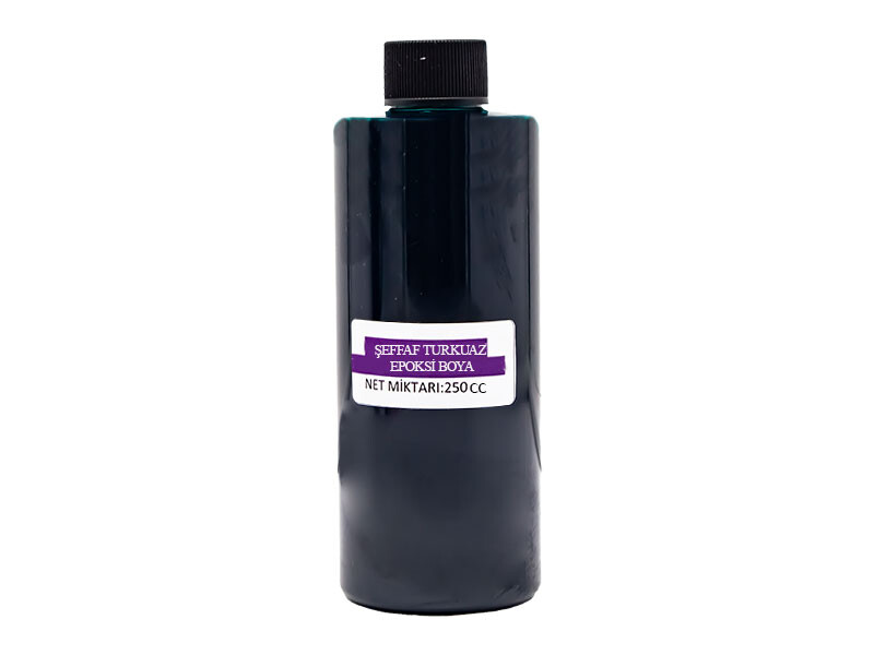 Şeffaf Turkuaz Epoksi Boya 250 CC - Kimyacınız