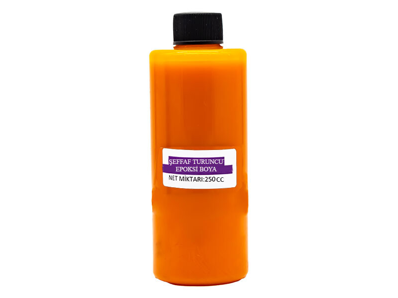 Şeffaf Turuncu Epoksi Boya 250 CC - Kimyacınız