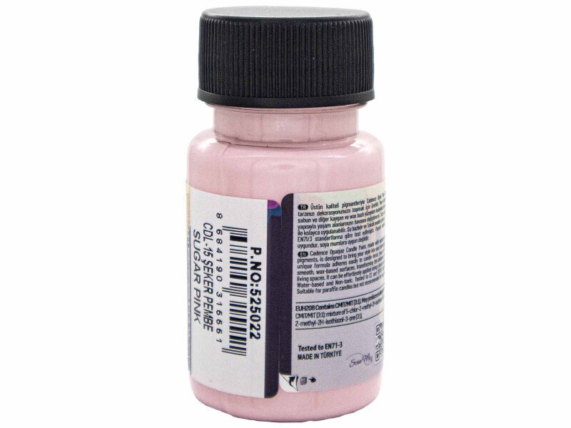 Şeker Pembe Opak Mum Boyası Cadence CDL 15 50 ml - 2