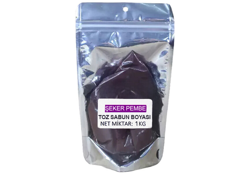 Şeker Pembe Toz Doğal Sabun Boyası 1 KG - 1