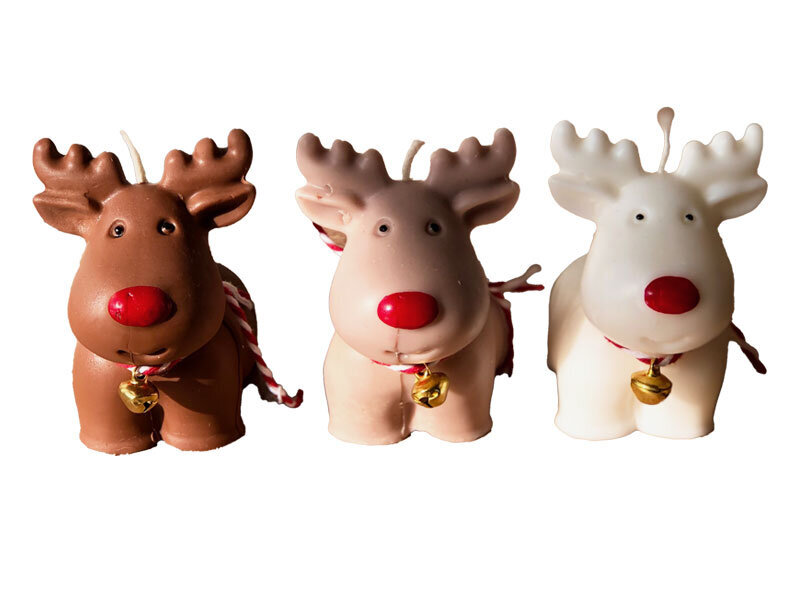 Sevimli Geyik Silikon Mum Kalıbı M-284 - 2