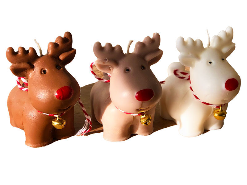 Sevimli Geyik Silikon Mum Kalıbı M-284 - 3