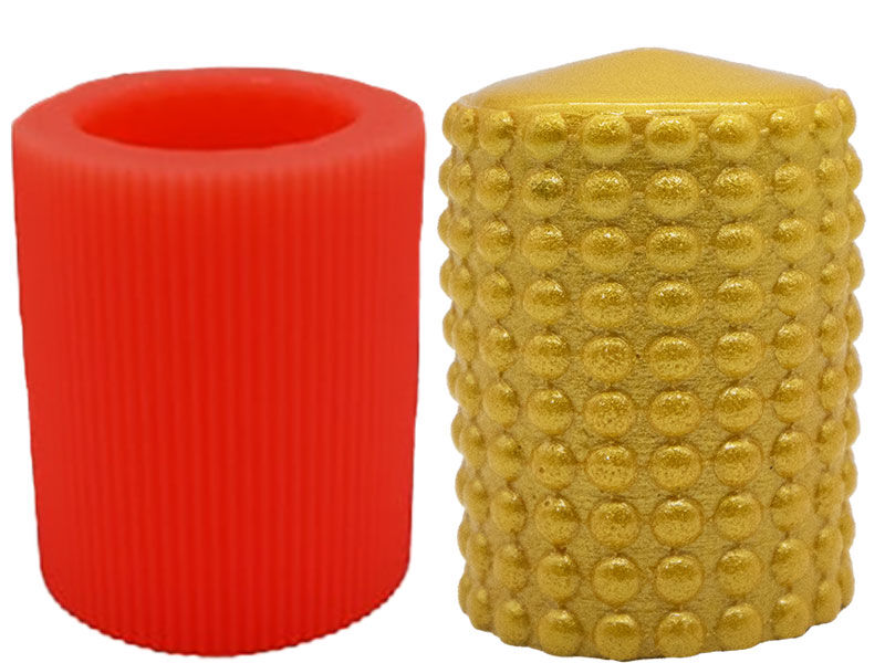 Silindir Kabarcıklı Silikon Mum Kalıbı M-171 - 1