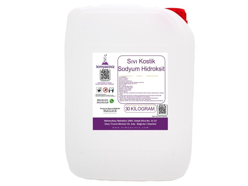 Sıvı Kostik - Sodyum Hidroksit 30 KG - Kimyacınız