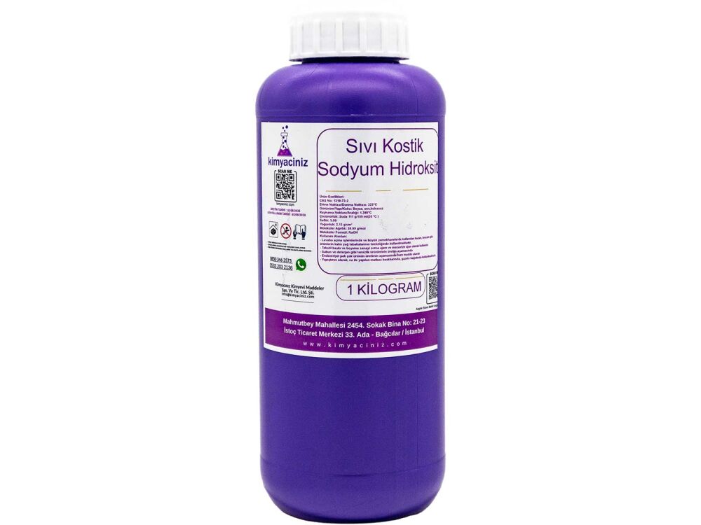 Sıvı Kostik - Sodyum Hidroksit 1 KG - 1