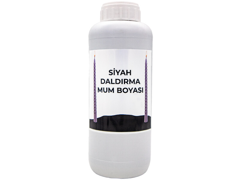 Siyah Daldırma Sıvı Mum Boyası 1 LT - Kimyacınız