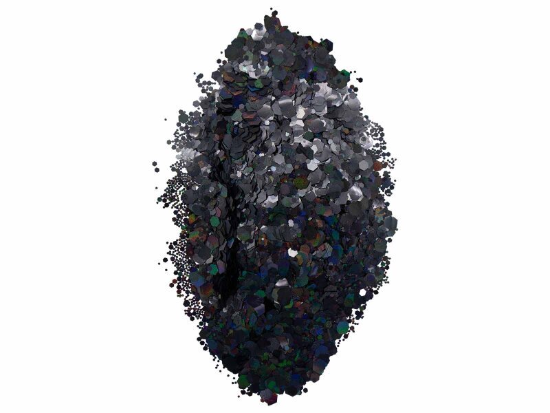 Siyah Glitter Süsleme Aksesuarı 100 GR - 4