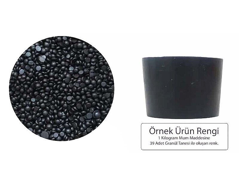 Siyah Granül Mum Boyası 1 KG - 2