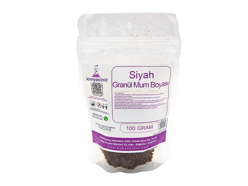 Siyah Granül Mum Boyası 100 GR - 1