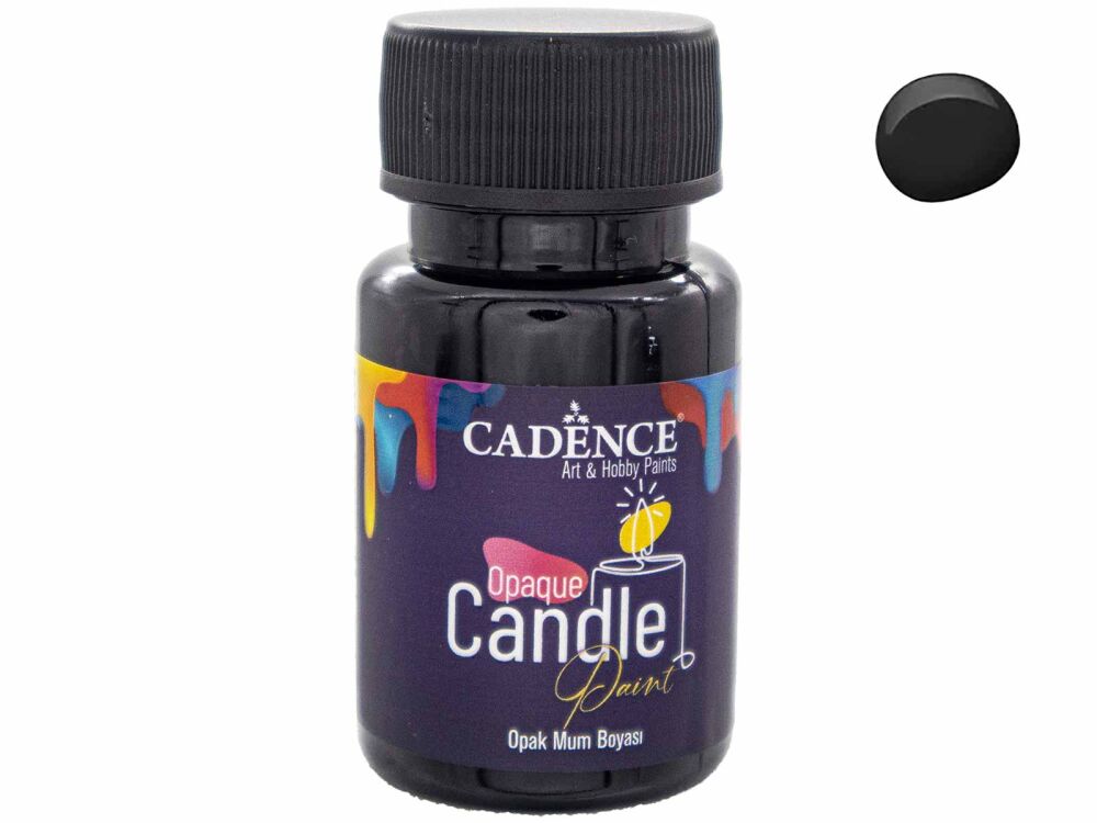 Siyah Opak Mum Boyası Cadence CDL 36 50 ml - 1
