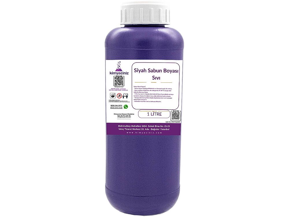 Siyah Sabun Boyası - Sıvı 1 Litre - 1