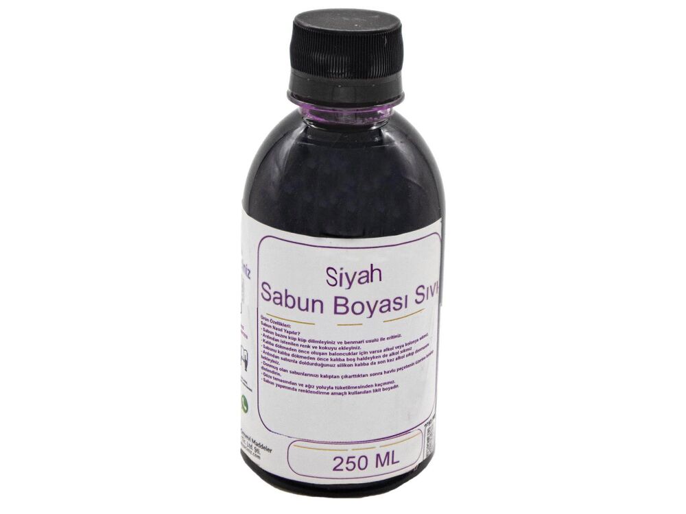 Siyah Sabun Boyası - Sıvı 250 CC - 1