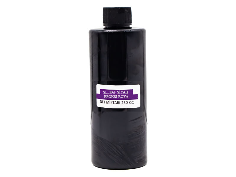 Şeffaf Siyah Epoksi Boya 250 CC - Kimyacınız