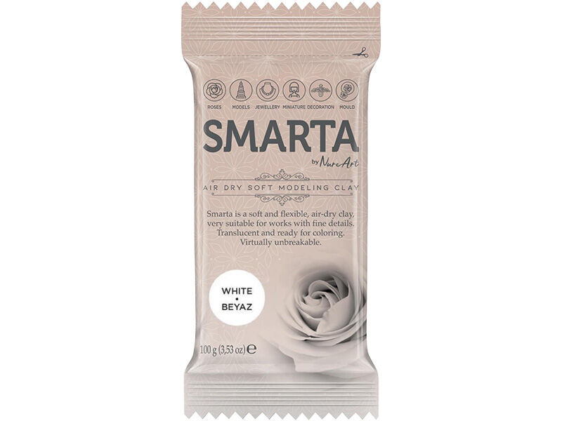 Smarta Modelleme Hamuru Beyaz 100 GR - 1