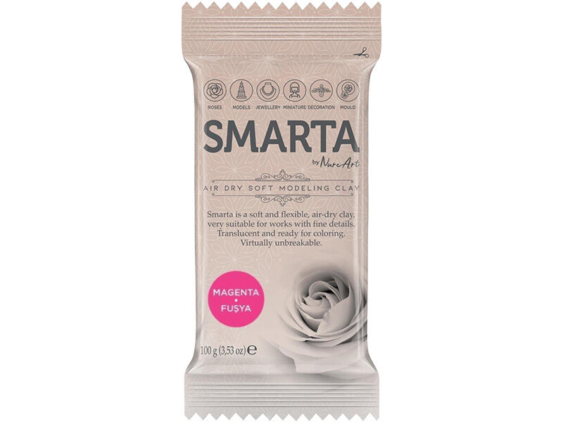 Smarta Modelleme Hamuru Fuşya 100 GR - 1