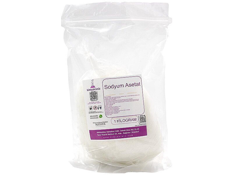 Sodyum Asetat 1 KG - Kimyacınız