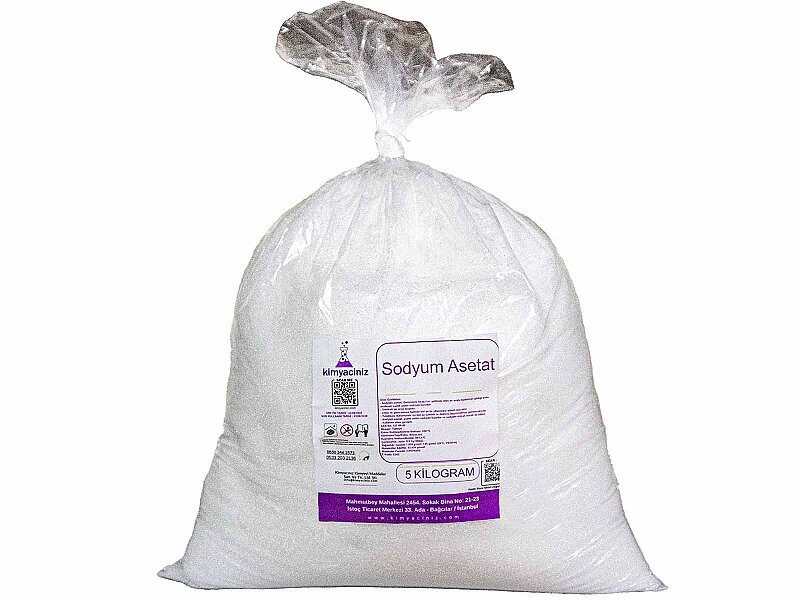 Sodyum Asetat 5 KG - Kimyacınız