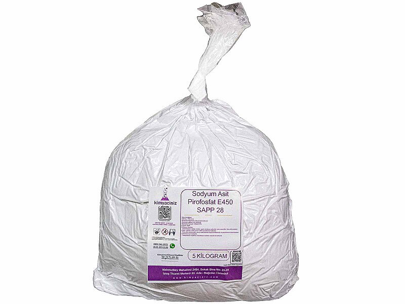 Sodyum Asit Pirofosfat E450 - SAPP 28 - 5 KG - Kimyacınız