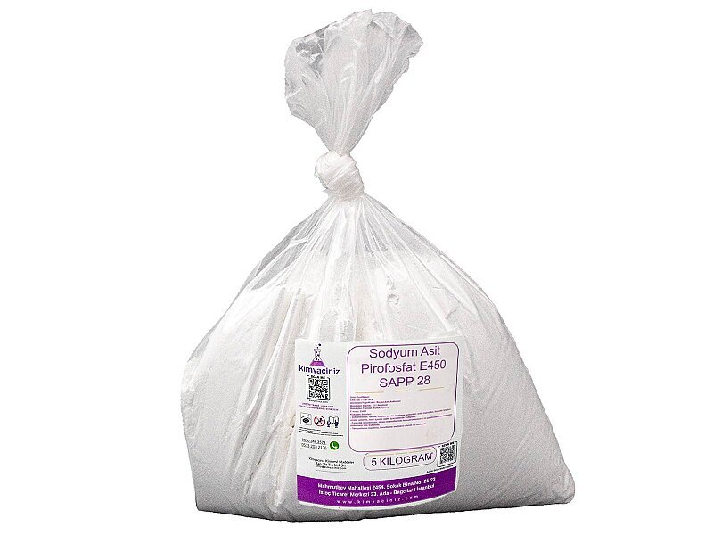 Sodyum Asit Pirofosfat E450 - SAPP 28 - 5 KG - Kimyacınız