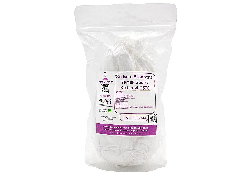 Sodyum Bikarbonat - Yemek Sodası - Karbonat 1 KG - Kimyacınız