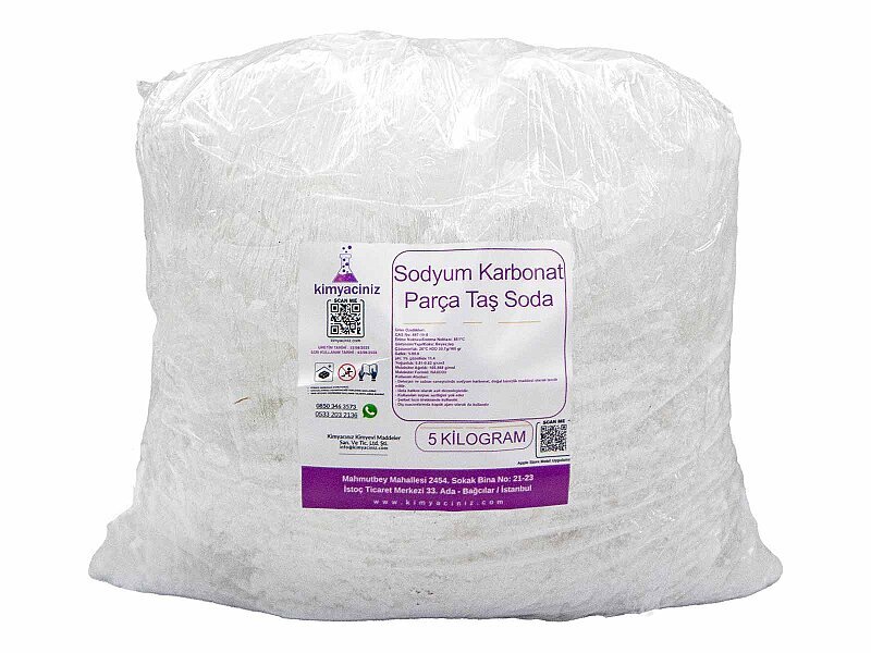 Sodyum Karbonat Parça - Taş Soda 5 KG - Kimyacınız