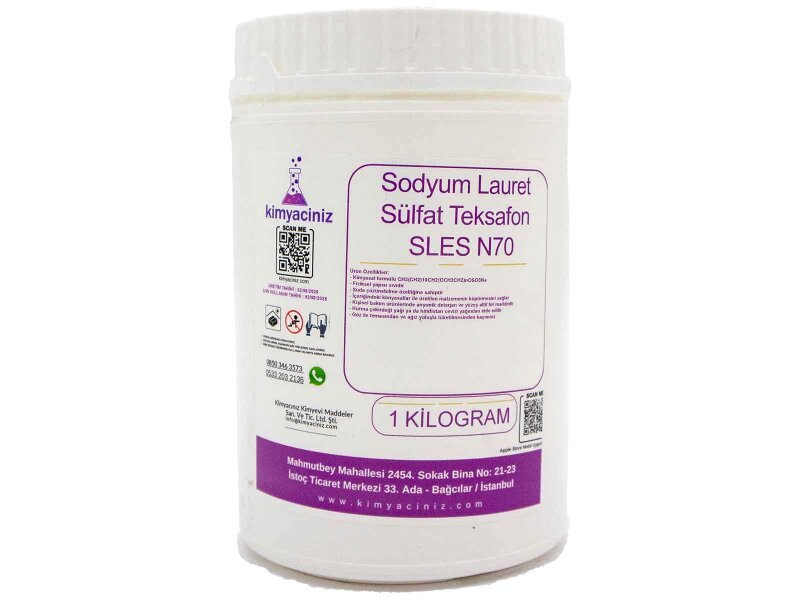 Sodyum Lauret Sülfat - Teksafon - SLES N70 1 KG - Kimyacınız