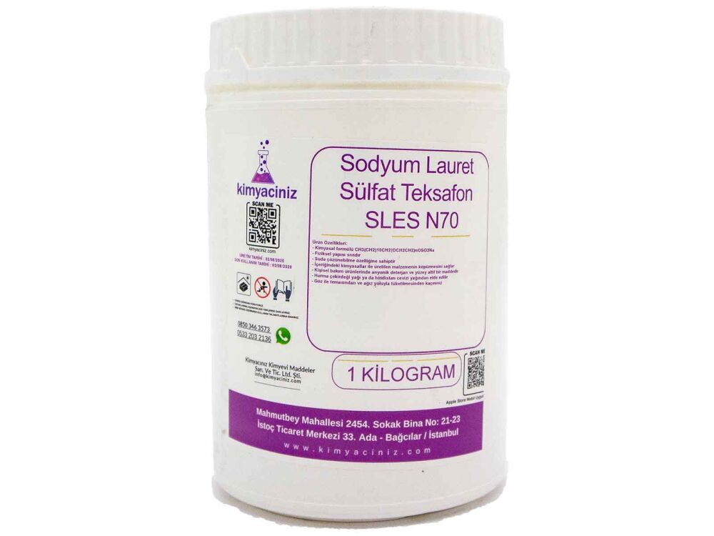Sodyum Lauret Sülfat - Teksafon - SLES N70 1 KG - 1