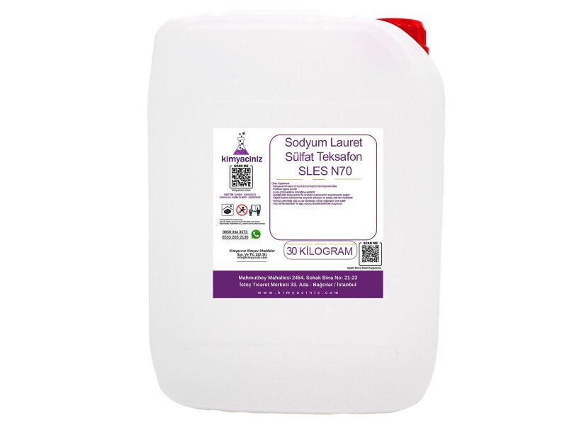 Sodyum Lauret Sülfat - Teksafon - SLES N70 30 KG - Kimyacınız