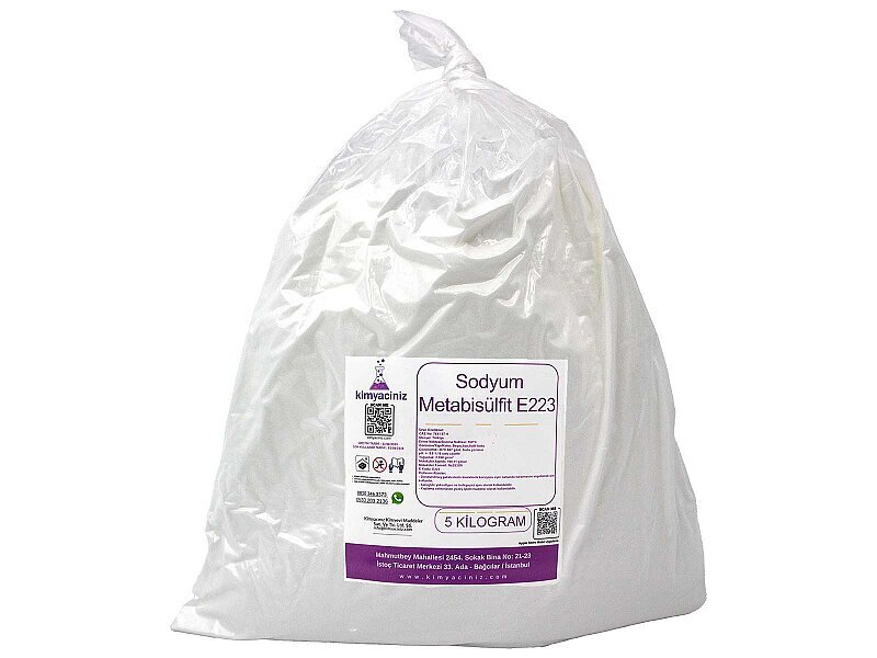Sodyum Metabisülfit E223 5 KG - Kimyacınız