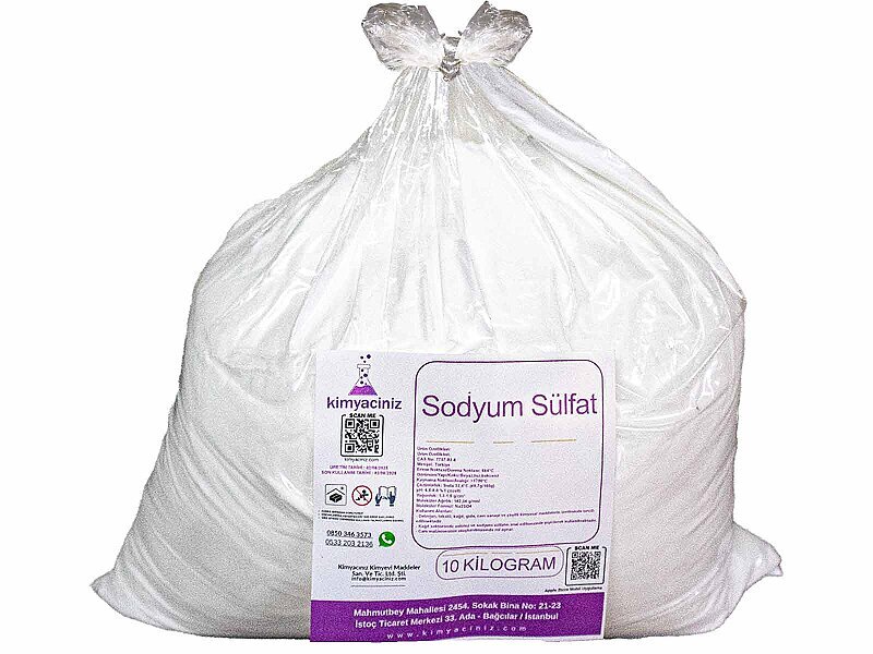 Sodyum Sülfat 10 KG - Kimyacınız